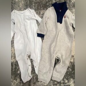 Ralph Lauren Kids Footies - Gray and White